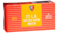 Fiocchi Rimfire Ammo Super Match .22 Long Rifle (L