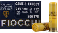 Fiocchi Shotshells Game and Target 20 Gauge 2.75in