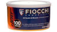 Fiocchi Ammo Canned Heat 40 S&W FMJ Flat Nose