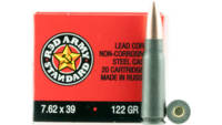 Red Army AK-47 7.62x39mm 122 Grain FMJ 180 Rounds