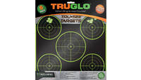 Truglo Tru-See Splatter 5-Bullseye 6-Pack Black/Fl