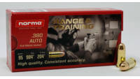 Norma Ammo Range Training 380 ACP 95 Grain FMJ 50