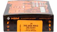 HSM Ammo Tipping Point 300 Win Mag 165 Grain SP 20