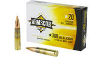 Armscor Ammo .300 aac blackout 147 Grain fmj 20 Ro