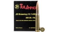 Tula Ammo 50 BMG 680 Grain FMJ 10 Rounds [TA127091