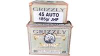 Grizzly Ammo 45 ACP 185 Grain JHP 20 Rounds [GC45A