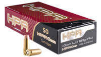 HPR Ammo HyperClean FMJ 10mm FMJ 180 Grain 50 Roun