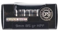 Ammo inc ops 9mm 85 Grain hp frangible 20 Rounds [