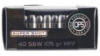 Ammo inc ops .40s&w 150 Grain hp frangible20-p