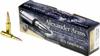 Alexander Ammo 6.5 Grendel Lapua Scenar 123 Grain