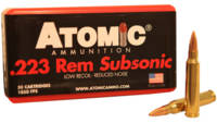Atomic Ammo .223 rem. subsonic 77 Grain nosler bth