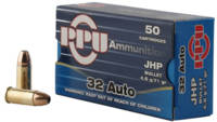 PPU Ammo Defense 32 ACP 71 Grain JHP 50 Rounds [PP