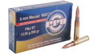 Prvi Partizan PPU Ammo Match 8mm Mauser 200 Grain