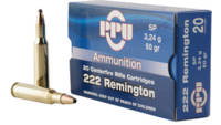 Prvi Partizan PPU Ammo 222 Remington 50 Grain SP 2