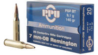 Prvi Partizan PPU Ammo 7mm-08 Remington 140 Grain