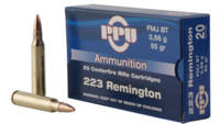 Prvi Partizan PPU Ammo 223 Remington 55 Grain FMJB
