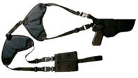 Bulldog deluxe hztl-shoulder holster rh/lh 4-4.5&q